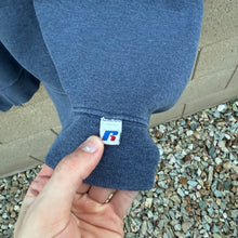 Load image into Gallery viewer, 90’s Russell Athletic Faded Navy Crewneck Sweatshirt