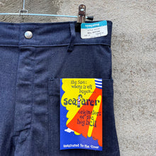 Load image into Gallery viewer, 80s USN Denim Dungaree Flare Seafarer Pants (NOS)