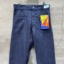 Load image into Gallery viewer, 80s USN Denim Dungaree Flare Seafarer Pants (NOS)