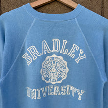 Load image into Gallery viewer, 60's Bradley University Crest School Crewneck Sweatshirt