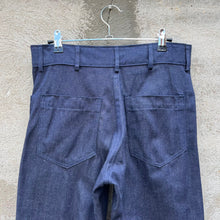 Load image into Gallery viewer, 80s USN Denim Dungaree Flare Seafarer Pants (NOS)