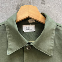 Load image into Gallery viewer, 80s USN Seabees Fatigue Button Down Shirt