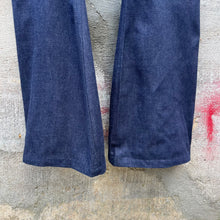 Load image into Gallery viewer, 80s USN Denim Dungaree Flare Seafarer Pants (NOS)