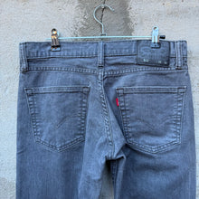 Load image into Gallery viewer, Faded Black Levi's 511 Denim Jeans