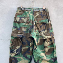 Load image into Gallery viewer, 80s Military Woodland Camouflage Cargo Pants