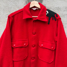 Load image into Gallery viewer, 50's Boy Scout Ranch Bull Red Wool Button Down