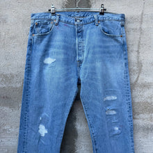 Load image into Gallery viewer, Vintage Levi's 501 Repaired Denim Jeans