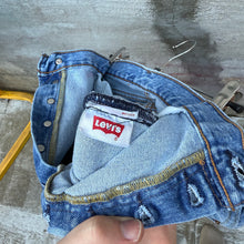 Load image into Gallery viewer, Vintage Levi's 501 Repaired Denim Jeans