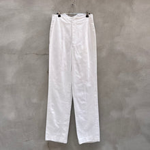 Load image into Gallery viewer, 80's USN Military Dress White Pants