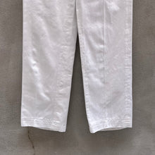 Load image into Gallery viewer, 80's USN Military Dress White Pants