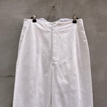 Load image into Gallery viewer, 80's USN Military Dress White Pants