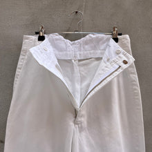 Load image into Gallery viewer, 80's USN Military Dress White Pants