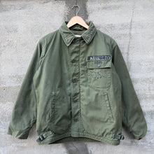 Load image into Gallery viewer, 70's US Military Stenciled Olive Green A-2 Deck Jacket