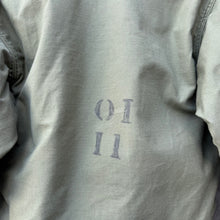 Load image into Gallery viewer, 70's US Military Stenciled Olive Green A-2 Deck Jacket