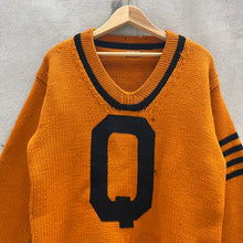 Load image into Gallery viewer, 1930s "Q" London Hill Co. Orange Knit Sweater