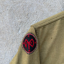 Load image into Gallery viewer, 40's US Military Tan Khaki Patched Button Down Shirt