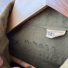 Load image into Gallery viewer, 40's US Military Tan Khaki Patched Button Down Shirt