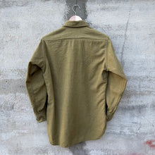 Load image into Gallery viewer, 40's US Military Tan Khaki Patched Button Down Shirt