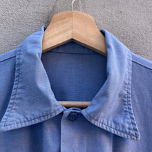 Load image into Gallery viewer, 80's Vintage Military Utility Chambray Button Down Shirt