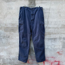 Load image into Gallery viewer, Vintage Military Style Navy Rip Stop Cargo Pants