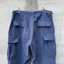 Load image into Gallery viewer, Vintage Military Style Navy Rip Stop Cargo Pants