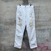 Load image into Gallery viewer, 80's Stan Ray Painter White Paint Splatter Pants