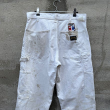 Load image into Gallery viewer, 80's Stan Ray Painter White Paint Splatter Pants