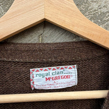 Load image into Gallery viewer, 70's McGregor Shaggy Brown Cardigan Sweater