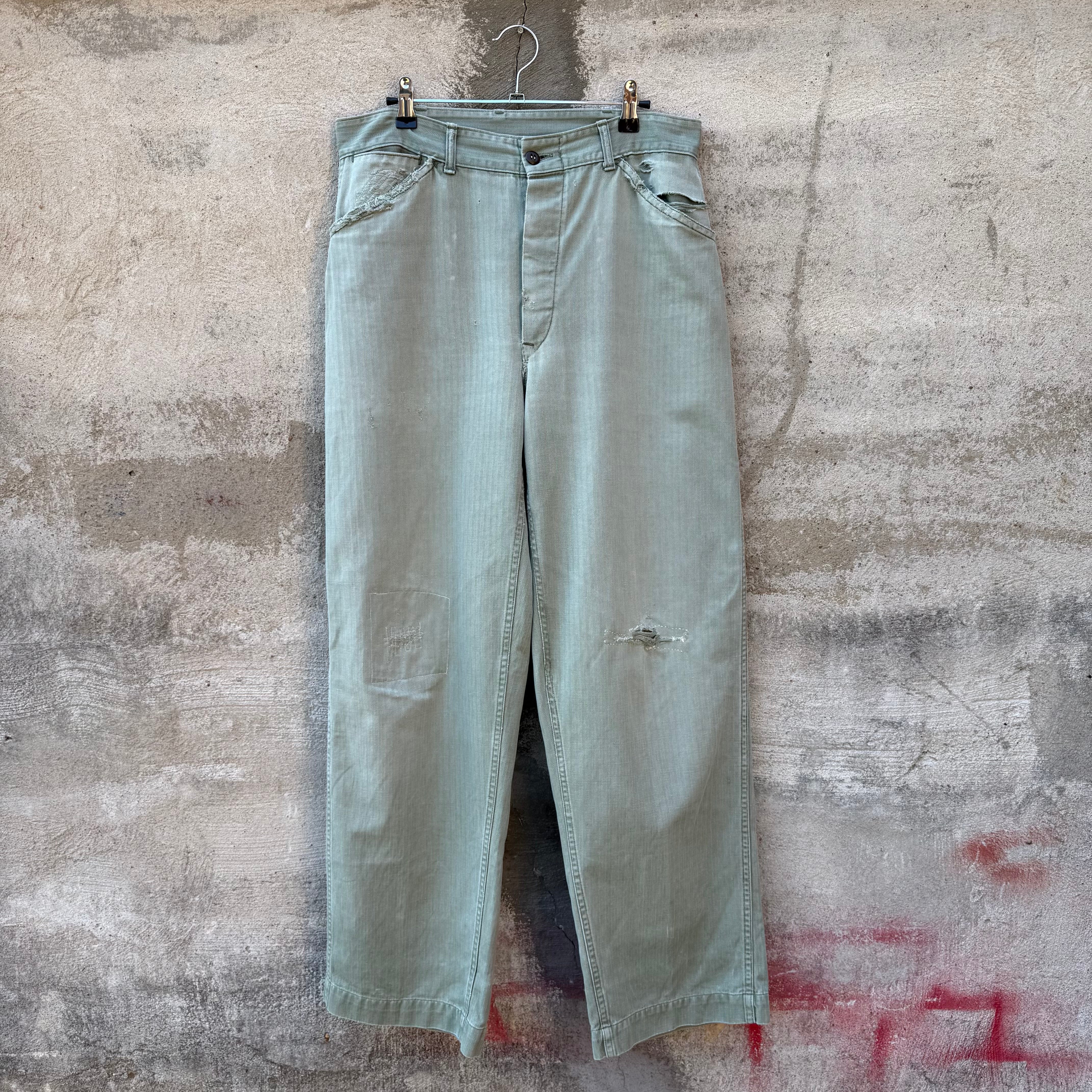 パンツ 40s USMC HBT vintage trousers ヴィンテージ 40S USMC P-44 HBT Trousers モンキーパンツ