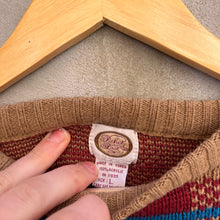 Load image into Gallery viewer, 80's Vintage Plaid Woven Sweater