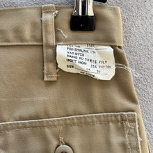 Load image into Gallery viewer, 70's US Military Style Women's Khaki Fatigue OG -507 Baker Pants
