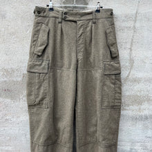 Load image into Gallery viewer, 60's German Military Wool Cargo Field Pants