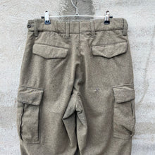 Load image into Gallery viewer, 60's German Military Wool Cargo Field Pants