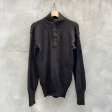 Load image into Gallery viewer, 50s US Military Wool Half Button Down Sweater