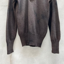Load image into Gallery viewer, 50s US Military Wool Half Button Down Sweater