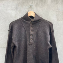 Load image into Gallery viewer, 50s US Military Wool Half Button Down Sweater