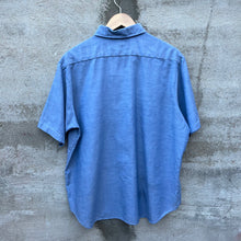 Load image into Gallery viewer, 70's Montgomery Ward Chambray Short Sleeve Button Down Shirt