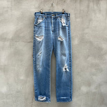 Load image into Gallery viewer, 80’s Vintage Lee Riders Ripped Denim Jeans