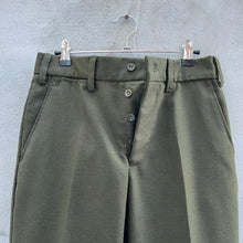 Load image into Gallery viewer, 70's Military Dark Green Wool Field Pants