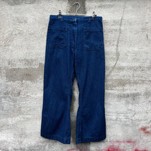 Load image into Gallery viewer, 90's USN Women's Denim Dungaree Flare Trousers