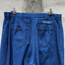 Load image into Gallery viewer, 90's USN Women's Denim Dungaree Flare Trousers