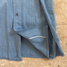 Load image into Gallery viewer, 60’s USN Chambray Long Sleeve Button Down Shirt
