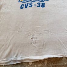 Load image into Gallery viewer, 60’s Velva Sheen USS Shangri-La stenciled shirt.
