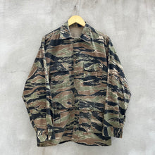 Load image into Gallery viewer, 80’s Tiger Stripe Civilian Military Button Down Field Shirt
