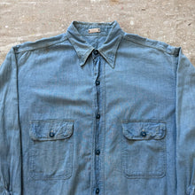 Load image into Gallery viewer, 1940's US Navy Early World War II Chambray Shirt With Flap Pockets
