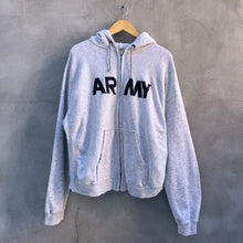 Load image into Gallery viewer, 90’s US Army Reverse Weave Zip Up Hoodie
