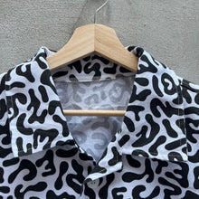 Load image into Gallery viewer, 80’s Korean Military School Camo Short Sleeve Button Down Shirt
