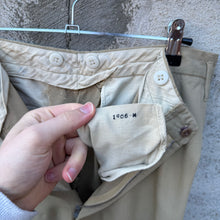 Load image into Gallery viewer, 60&#39;s US Military Style Repaired Khaki Pants
