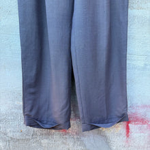 Load image into Gallery viewer, 40&#39;s Palm Beach Faded Navy Blue Pleated Trousers
