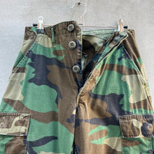 Load image into Gallery viewer, 80s Military Woodland Camouflage Cargo Pants
